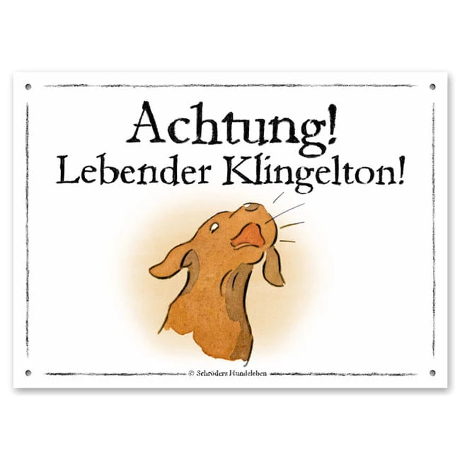 Warnschild: Lebender Klingelton! 3 Warnschild: Lebender Klingelton!