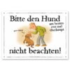Warnschild: Hund Nicht Beachten! -Trixi Haustier Geschaft 561207905aluminiumschild fuer draussen hund nicht beachten 5612079rrfImd14eerI4