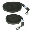 Gummierte Leine Breit INOX -Trixi Haustier Geschaft 7211500m05gummierte leine schwarz breit 5m 10m inox 7211500m